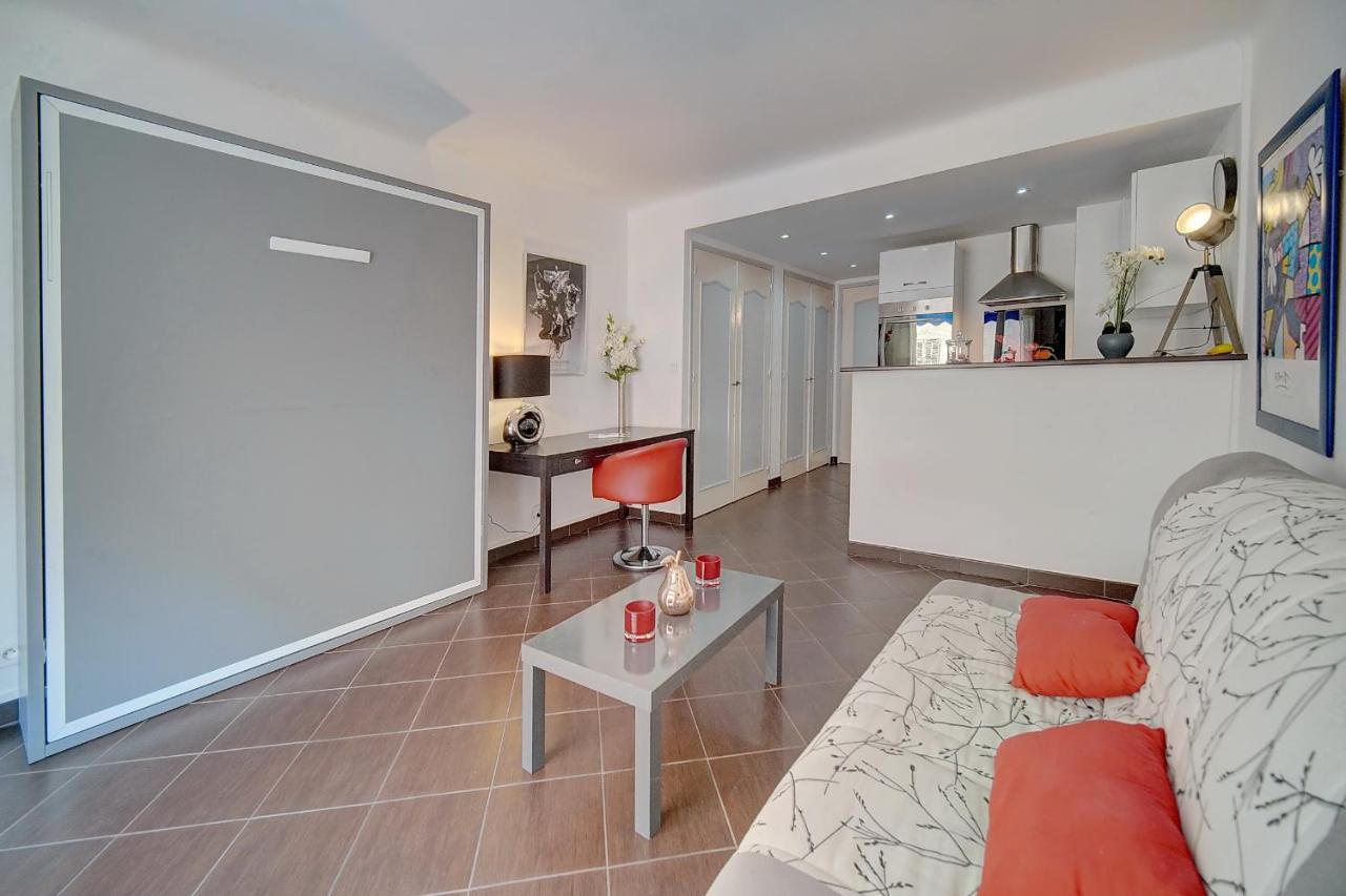 Immogroom -Terrace -Air Conditioning - City-Center Cannes Luaran gambar