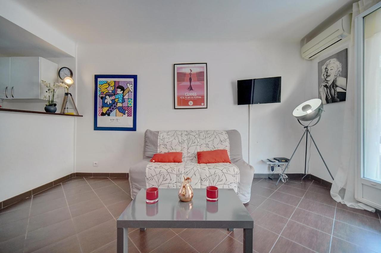 Immogroom -Terrace -Air Conditioning - City-Center Cannes Luaran gambar