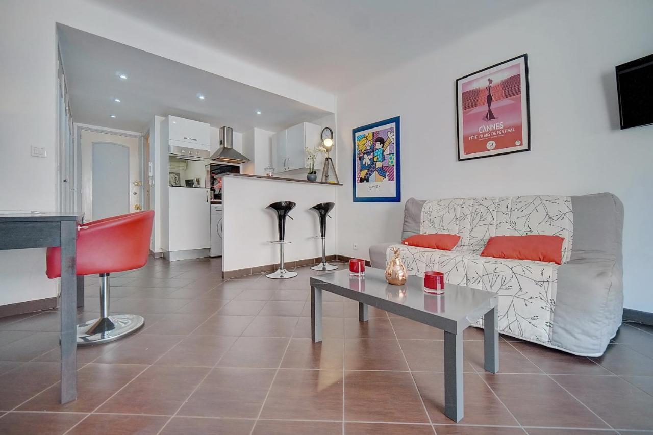 Immogroom -Terrace -Air Conditioning - City-Center Cannes Luaran gambar