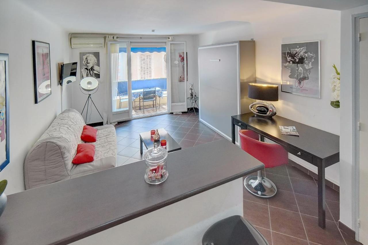 Immogroom -Terrace -Air Conditioning - City-Center Cannes Luaran gambar