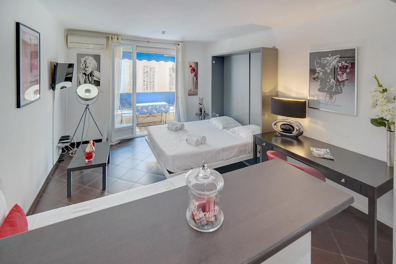 Immogroom -Terrace -Air Conditioning - City-Center Cannes Luaran gambar